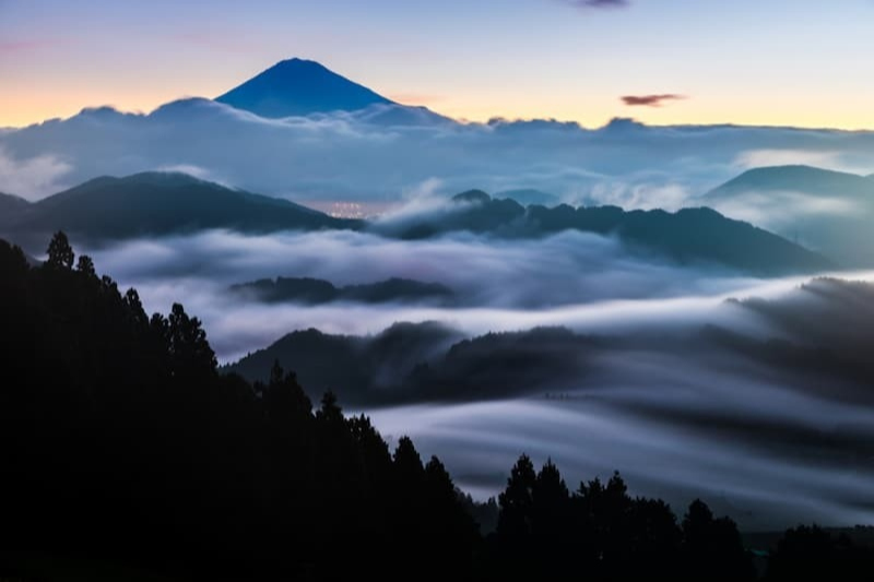 富士と海 Sea of clouds and Mt. Fuji