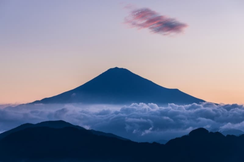 富士と海 Sea of clouds and Mt. Fuji