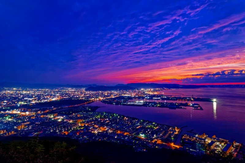 屋島 獅子の霊巌の夜景