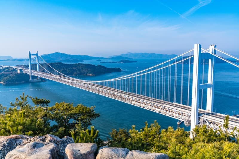 瀬戸大橋　掛け　写真　1メートル80センチ Setoo Bridge
