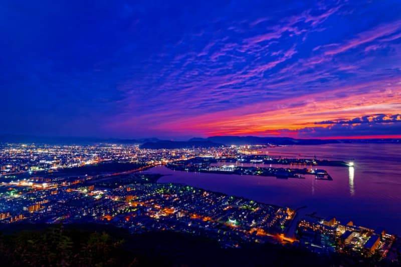屋島 獅子の霊巌の夜景