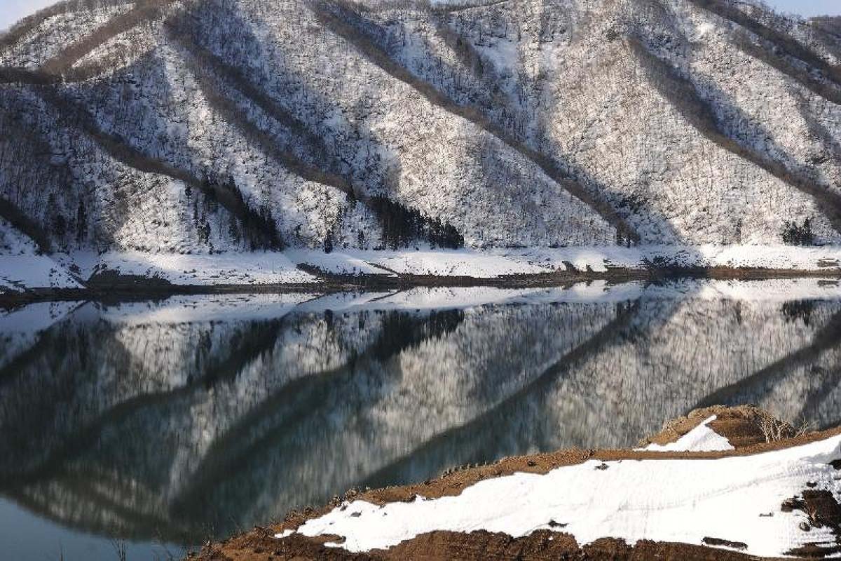 扁額　湖 Lake Kuzuryu