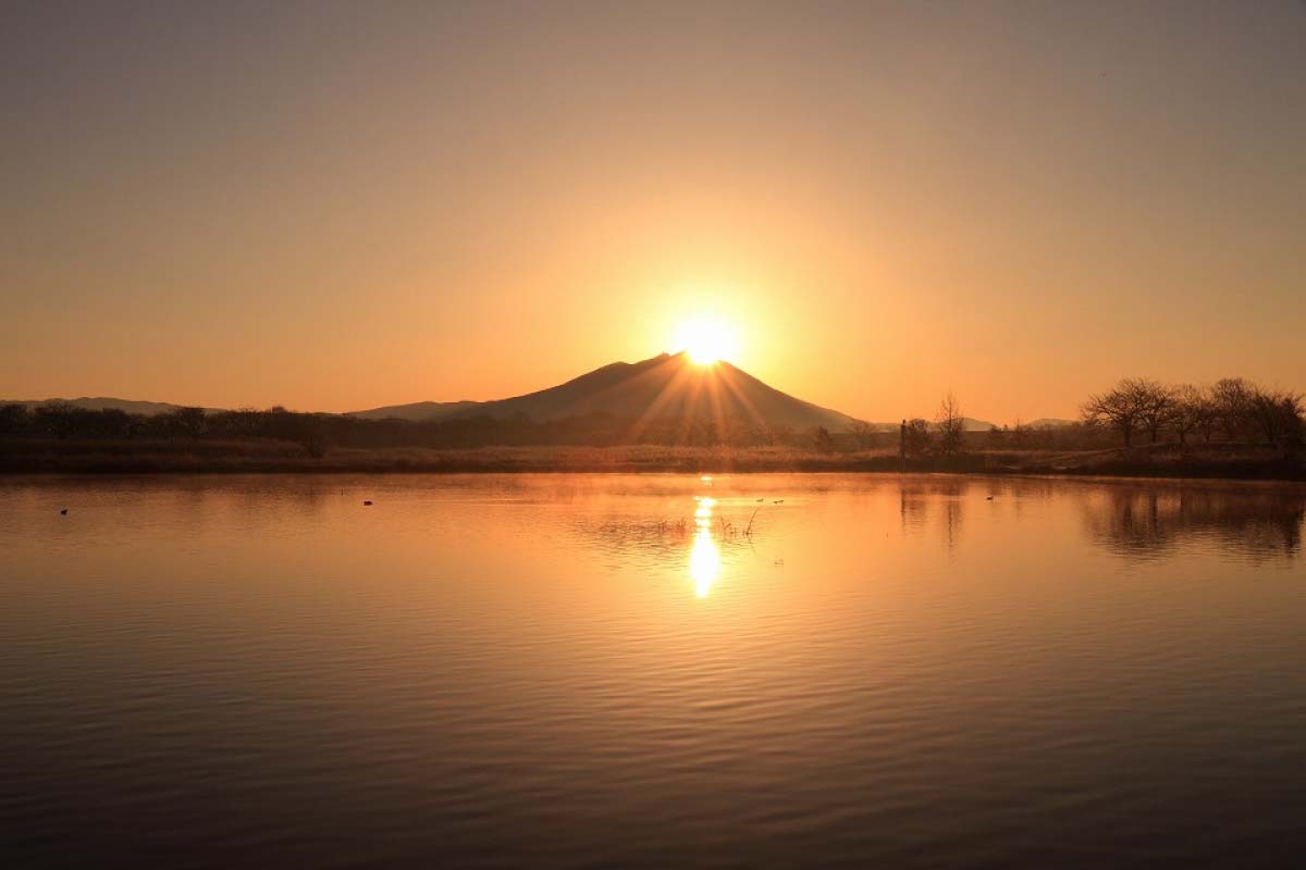 母子島遊水池の絶景 Zekkei Japan
