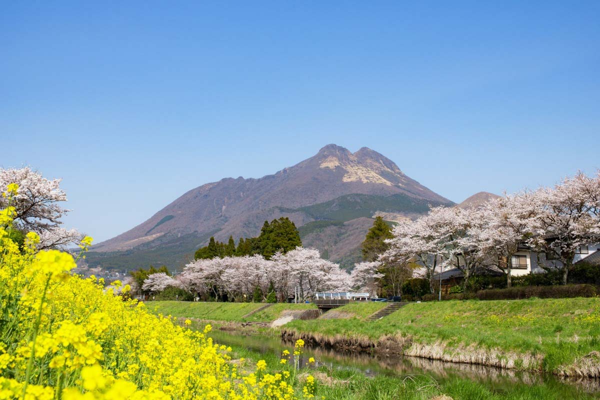 由布岳的景点 绝景日本