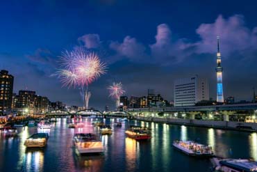 38灯 ROBIN アウトドア TOKYO SKYTREE×HANABI